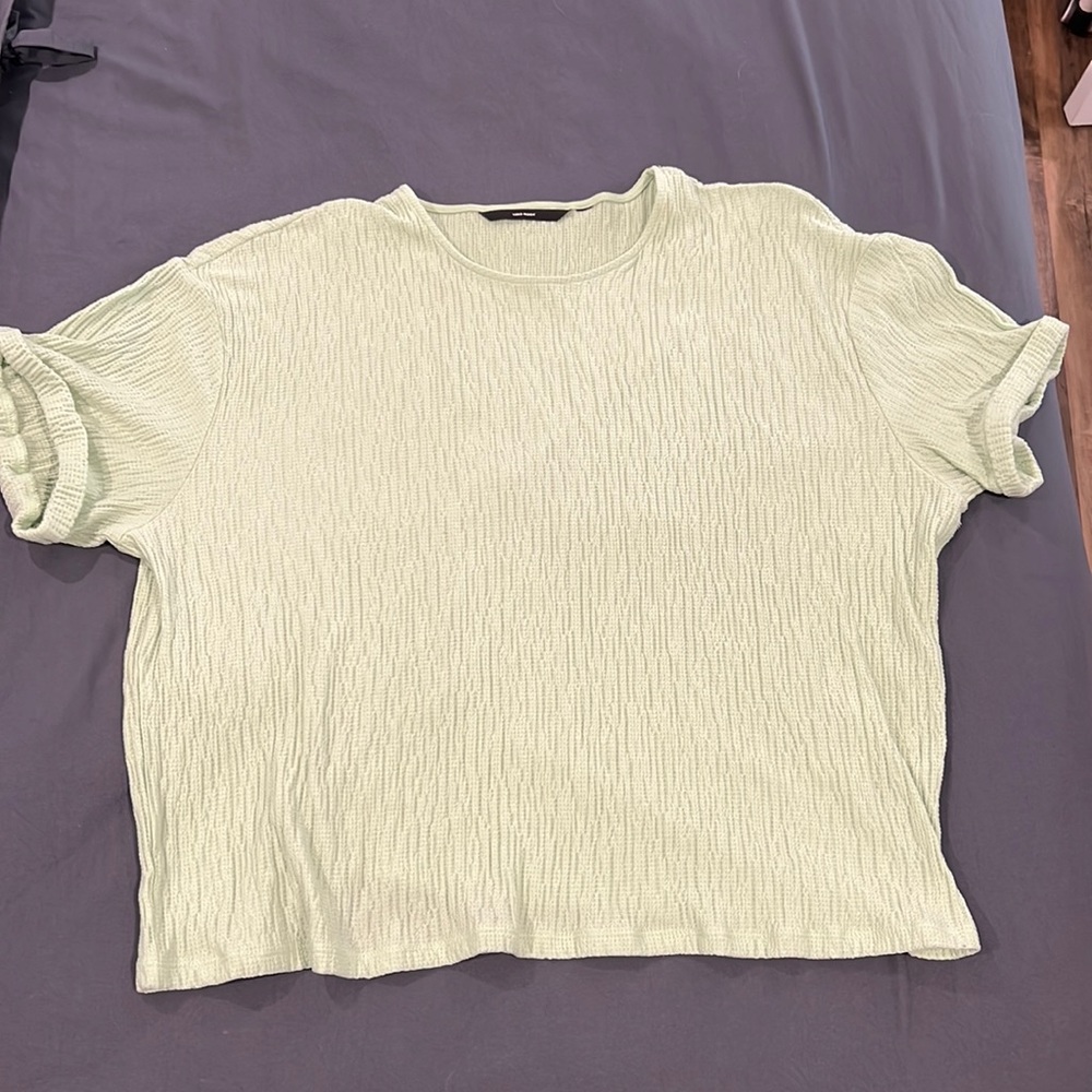 VERO MODA 2X Mint Green Gauze Top Stretch